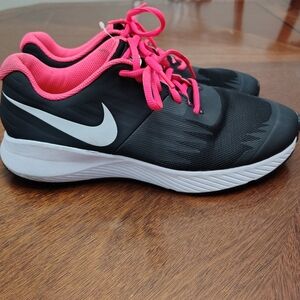 Nike Black and Pink Athletic Shoes